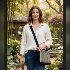 EUC Snake Skin Cross Body